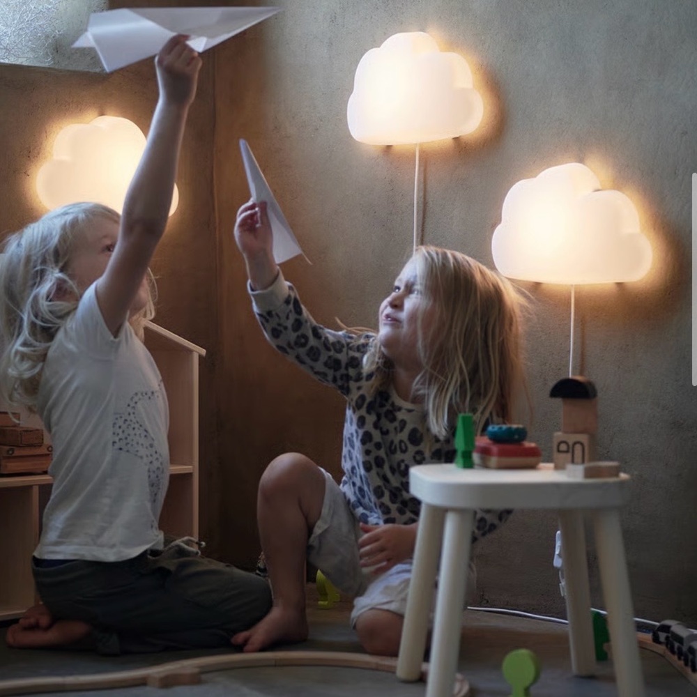 IKEA UPPLYST LED wall lamp, cloud white